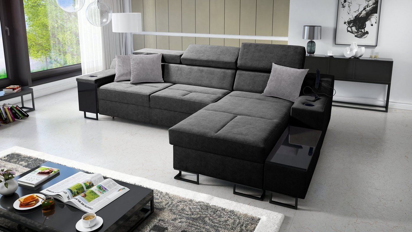 Best for Home Ecksofa Aria I Maxi: Schlaffunktion & Bettkasten für das Moderne Wohnzimmer, Schlaffunktion Best for Home Ecksofa Aria I Maxi: Schlaffunktion & Bettkasten für das Moderne Wohnzimmer, Schlaffunktion von Best for Home