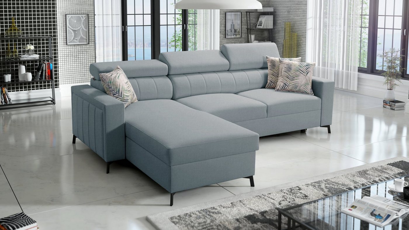 Best for Home Ecksofa BETH I MINI mit Schlaffunktion und Stauraum für Bettzeug, für das moderne Wohnzimmer von Best for Home