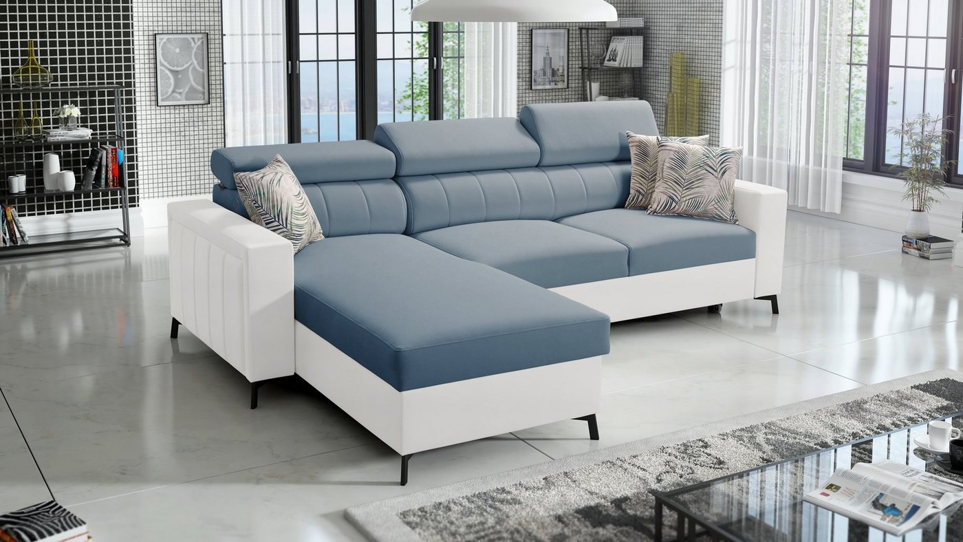 Best for Home Ecksofa BETH I MINI mit Schlaffunktion und Stauraum für Bettzeug, für das moderne Wohnzimmer von Best for Home