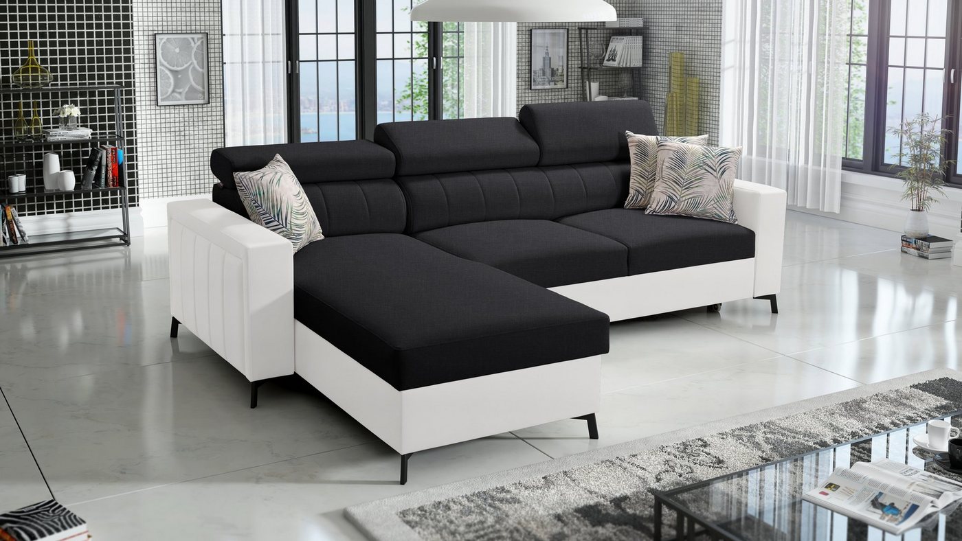 Best for Home Ecksofa BETH I MINI mit Schlaffunktion und Stauraum für Bettzeug, für das moderne Wohnzimmer von Best for Home