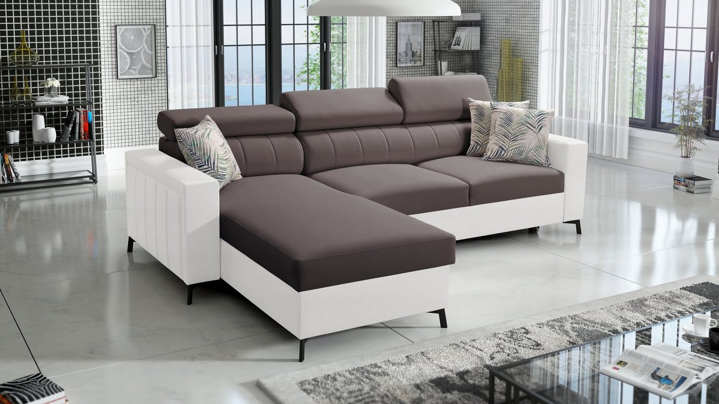 Best for Home Ecksofa BETH I MINI mit Schlaffunktion und Stauraum für Bettzeug, für das moderne Wohnzimmer von Best for Home