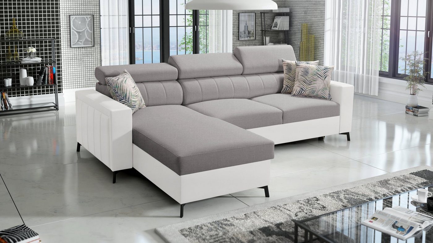 Best for Home Ecksofa BETH I MINI mit Schlaffunktion und Stauraum für Bettzeug, für das moderne Wohnzimmer von Best for Home