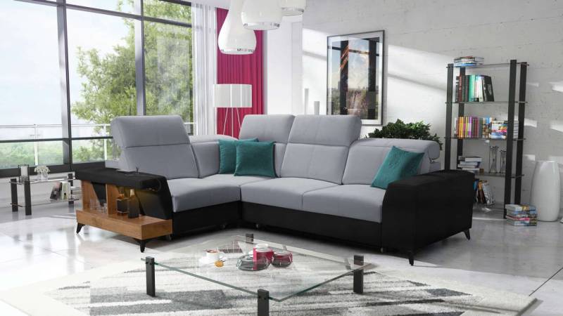 Best for Home Ecksofa Ecksofa BILLIE II – Modernes Design mit USB & LED-Ablage, hat zwie USB-Anschluss Best for Home Ecksofa Ecksofa BILLIE II – Modernes Design mit USB & LED-Ablage, hat zwie USB-Anschluss von Best for Home