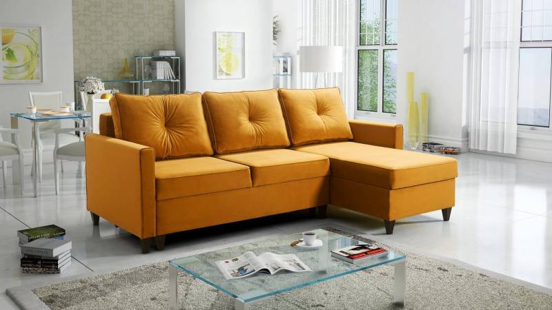 Best for Home Ecksofa Ecksofa Brad Maxi mit Schlaffunktion & 2 Bettkästen, inkl. Kissen von Best for Home