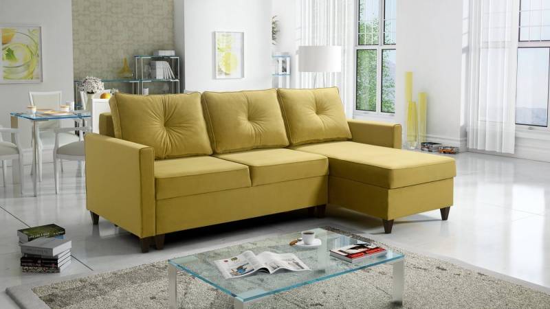 Best for Home Ecksofa Ecksofa Brad Maxi mit Schlaffunktion & 2 Bettkästen, inkl. Kissen von Best for Home