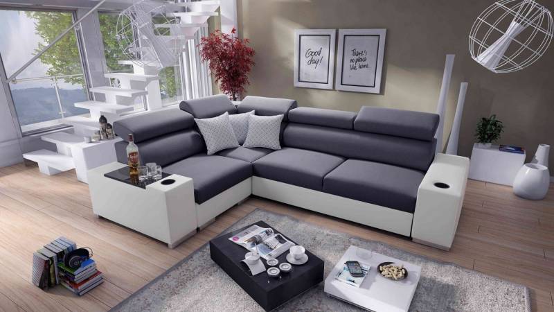 Best for Home Ecksofa PETE II: Schlaffunktion & Bettkasten für das Moderne Wohnzimmer, Schlaffunktion Best for Home Ecksofa PETE II: Schlaffunktion & Bettkasten für das Moderne Wohnzimmer, Schlaffunktion von Best for Home