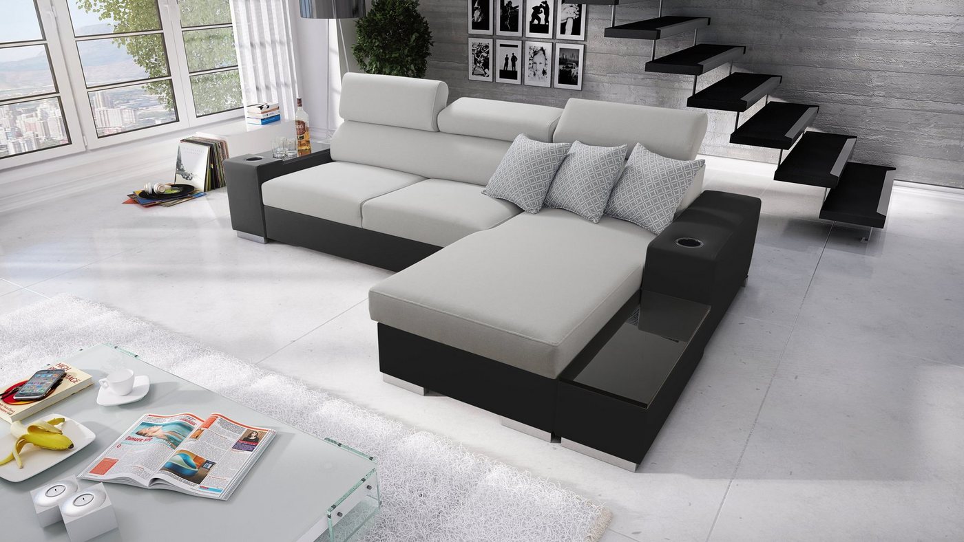 Best for Home Ecksofa Pete I Maxi: Schlaffunktion & Bettkasten für das Moderne Wohnzimmer, Schlaffunktion Best for Home Ecksofa Pete I Maxi: Schlaffunktion & Bettkasten für das Moderne Wohnzimmer, Schlaffunktion von Best for Home