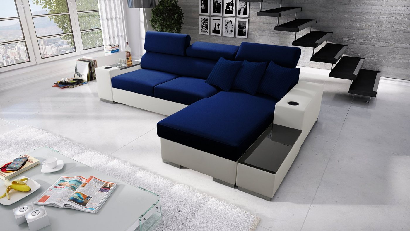 Best for Home Ecksofa Pete I Maxi: Schlaffunktion & Bettkasten für das Moderne Wohnzimmer von Best for Home