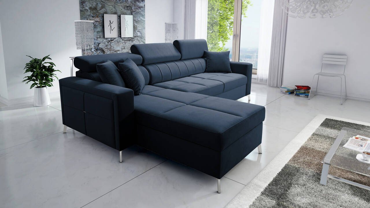 Best for Home Ecksofa SID I MAXI mit Schlaffunktion und Bettkasten von Best for Home