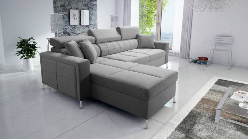 Best for Home Ecksofa Modernes Ecksofa SID I MINI – Stauraum & Schlaffunktion, Schlaffunktion Best for Home Ecksofa Modernes Ecksofa SID I MINI – Stauraum & Schlaffunktion, Schlaffunktion von Best for Home