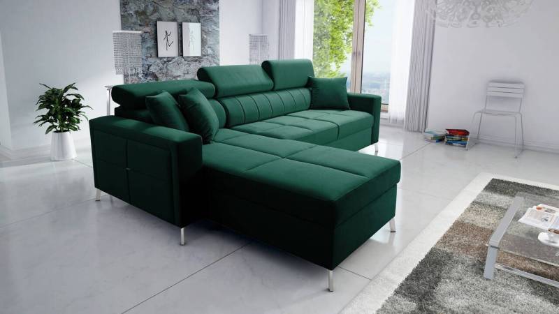 Best for Home Ecksofa Modernes Ecksofa SID I MINI – Stauraum & Schlaffunktion, Schlaffunktion Best for Home Ecksofa Modernes Ecksofa SID I MINI – Stauraum & Schlaffunktion, Schlaffunktion von Best for Home
