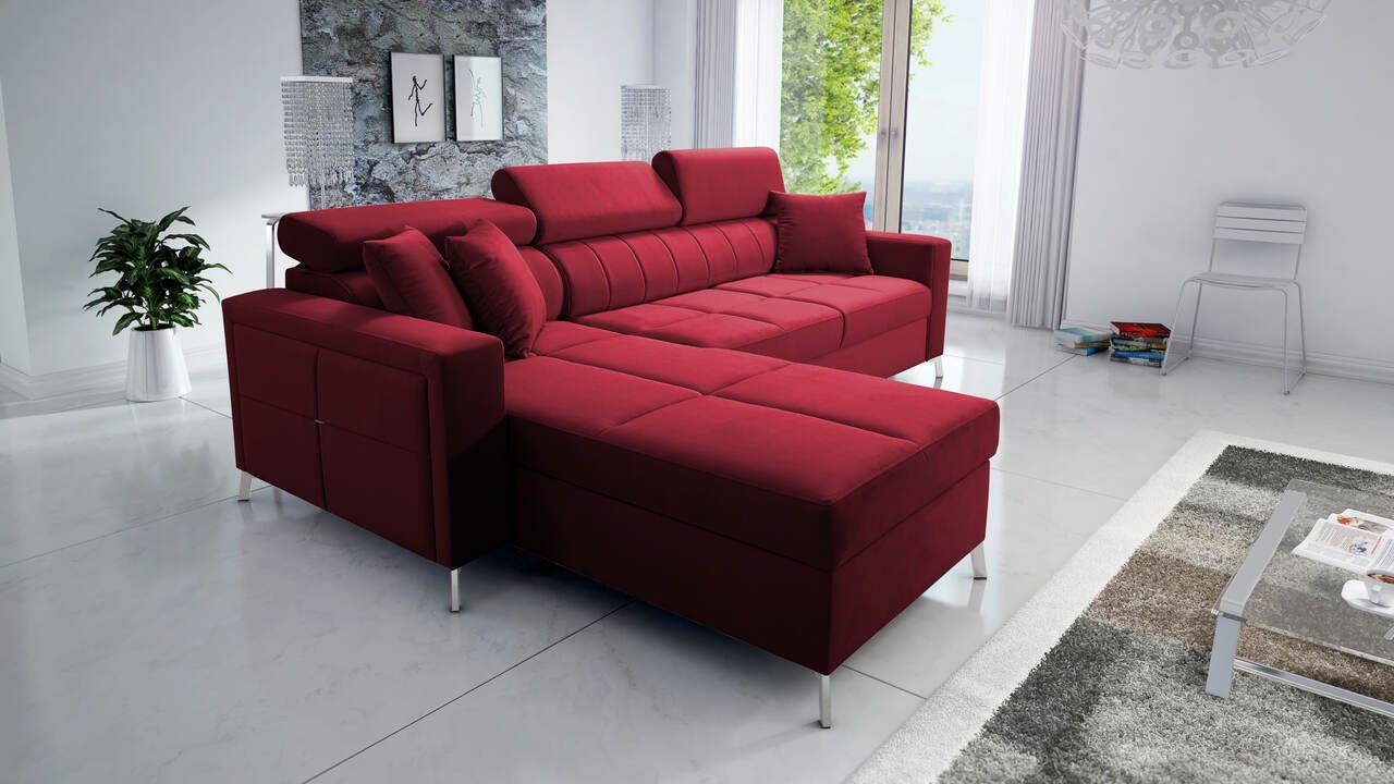 Best for Home Ecksofa Modernes Ecksofa SID I MINI – Stauraum & Schlaffunktion, Schlaffunktion Best for Home Ecksofa Modernes Ecksofa SID I MINI – Stauraum & Schlaffunktion, Schlaffunktion von Best for Home