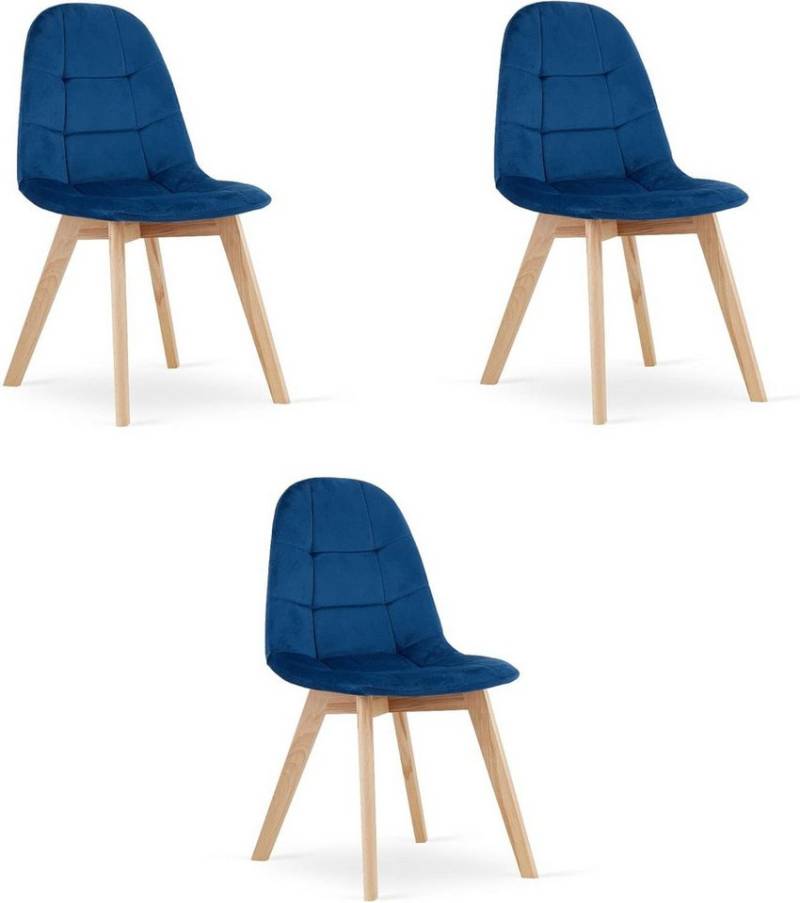 Best for Home Esszimmerstuhl Best For Home – BORA Ergonomischer Samt-Essstuhl mit Holzbeinen Best for Home Esszimmerstuhl Best For Home – BORA Ergonomischer Samt-Essstuhl mit Holzbeinen von Best for Home