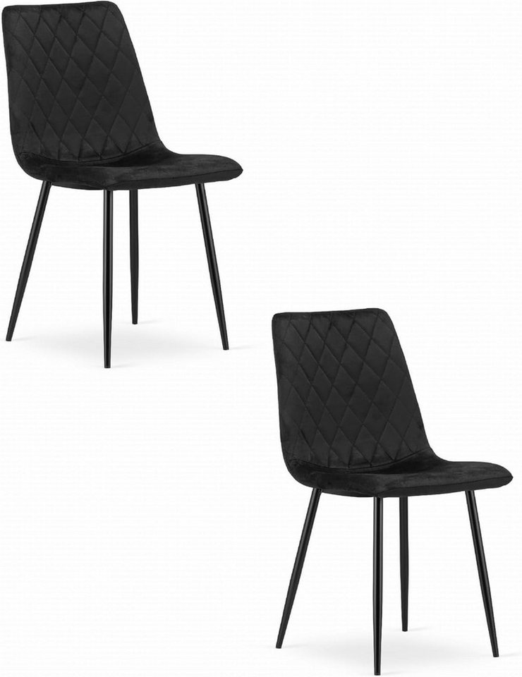 Best for Home Esszimmerstuhl Best For Home - Modern Velvet Dining Chairs with Metal Legs Best for Home Esszimmerstuhl Best For Home - Modern Velvet Dining Chairs with Metal Legs von Best for Home