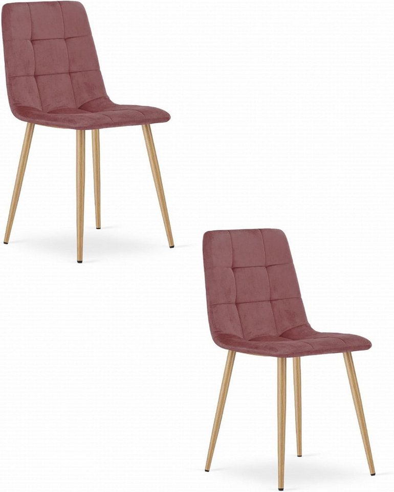 Best for Home Esszimmerstuhl Best for home – Veloursstuhl mit Metallbeinen – Modern und bequem von Best for Home