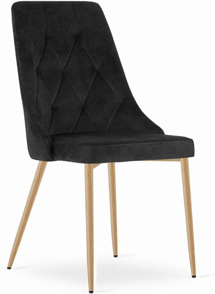 Best for Home Esszimmerstuhl Samt Esszimmerstuhl – Elegant & Bequem mit Metallbeinen Best for Home Esszimmerstuhl Samt Esszimmerstuhl – Elegant & Bequem mit Metallbeinen von Best for Home