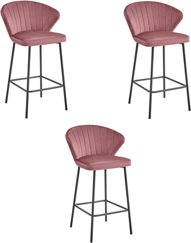 Best for Home Hocker Best for Home–Barhocker–Moderner Velourssitz & Elegantes Metallgestell Best for Home Hocker Best for Home–Barhocker–Moderner Velourssitz & Elegantes Metallgestell von Best for Home