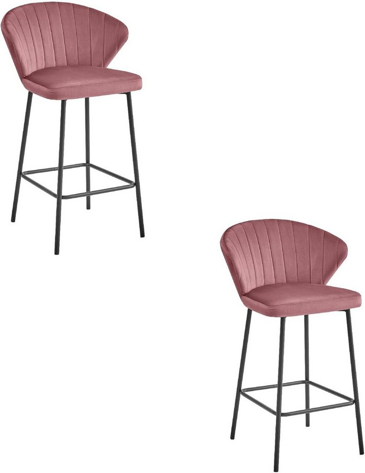 Best for Home Hocker Best for Home–Barhocker–Moderner Velourssitz & Elegantes Metallgestell Best for Home Hocker Best for Home–Barhocker–Moderner Velourssitz & Elegantes Metallgestell von Best for Home