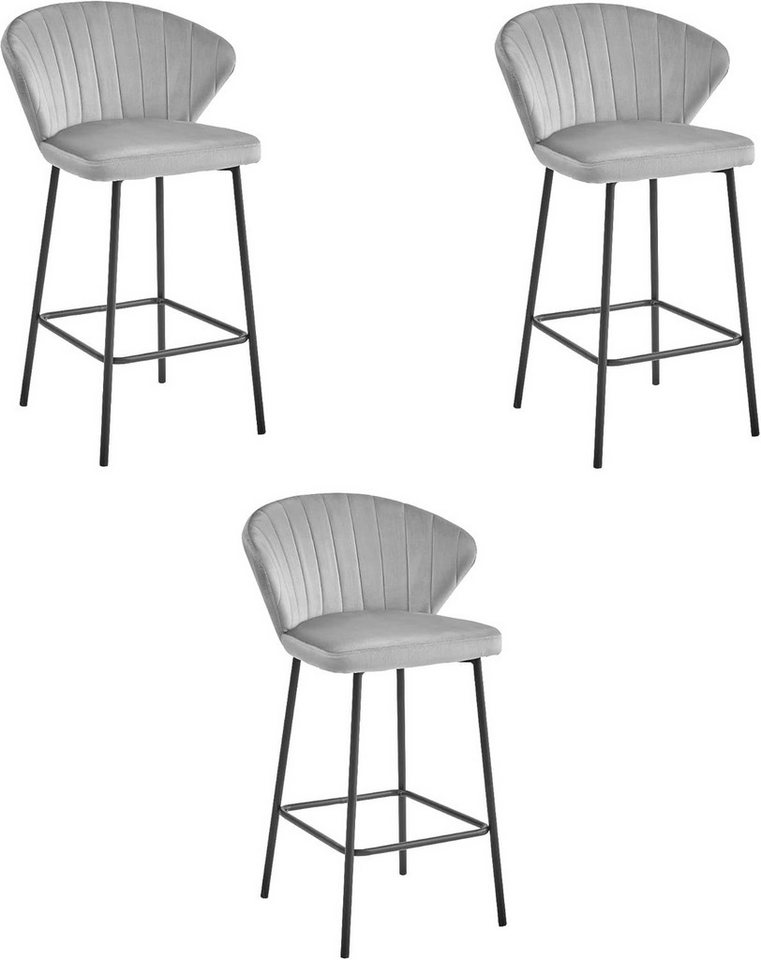 Best for Home Hocker Best for Home–Barhocker–Moderner Velourssitz & Elegantes Metallgestell Best for Home Hocker Best for Home–Barhocker–Moderner Velourssitz & Elegantes Metallgestell von Best for Home