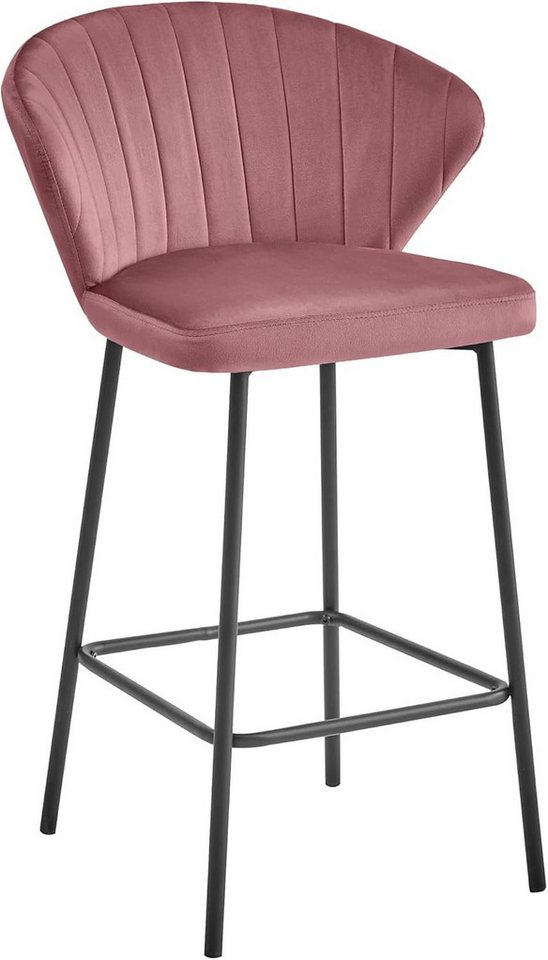 Best for Home Hocker Best for Home–Barhocker–Moderner Velourssitz & Elegantes Metallgestell Best for Home Hocker Best for Home–Barhocker–Moderner Velourssitz & Elegantes Metallgestell von Best for Home