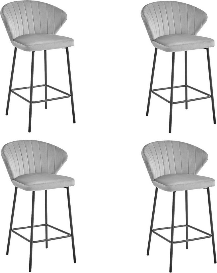 Best for Home Hocker Best for Home–Barhocker–Moderner Velourssitz & Elegantes Metallgestell Best for Home Hocker Best for Home–Barhocker–Moderner Velourssitz & Elegantes Metallgestell von Best for Home