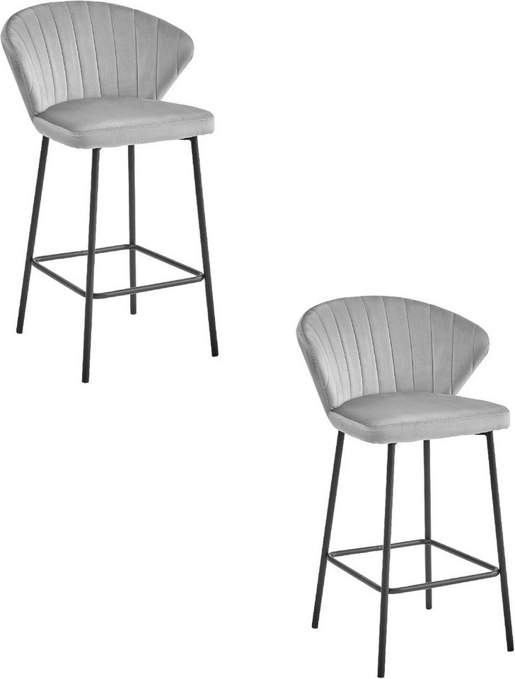 Best for Home Hocker Best for Home–Barhocker–Moderner Velourssitz & Elegantes Metallgestell Best for Home Hocker Best for Home–Barhocker–Moderner Velourssitz & Elegantes Metallgestell von Best for Home