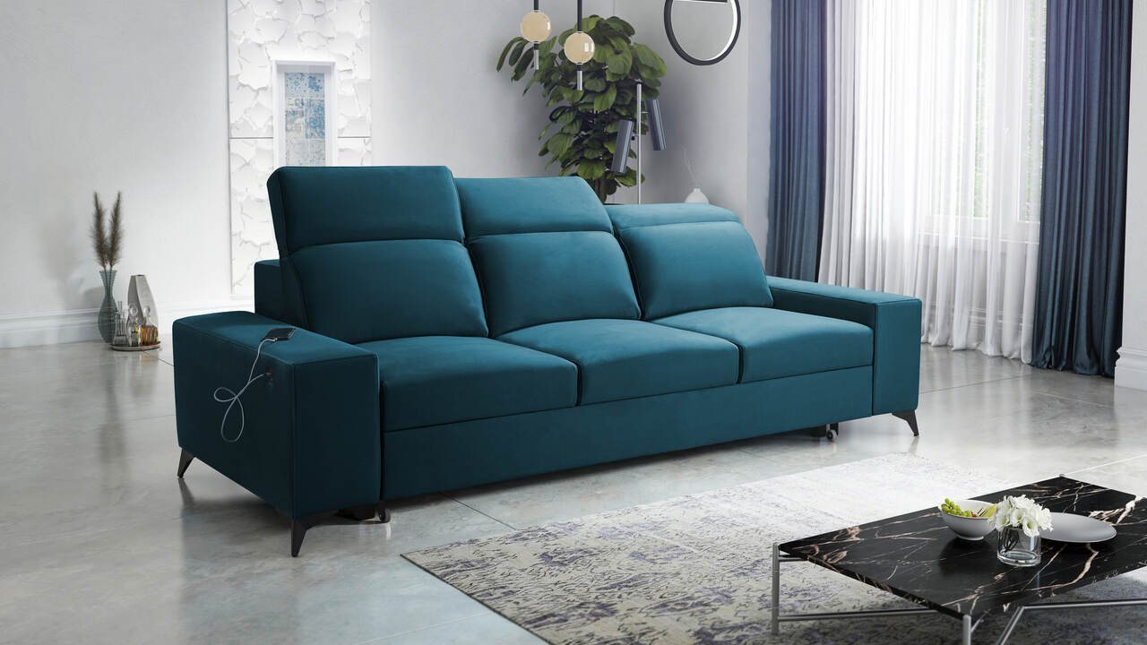 Best for Home Schlafsofa BRITTA für das Wohnzimmer, Gästezimmer, mit USB-Anschluss von Best for Home