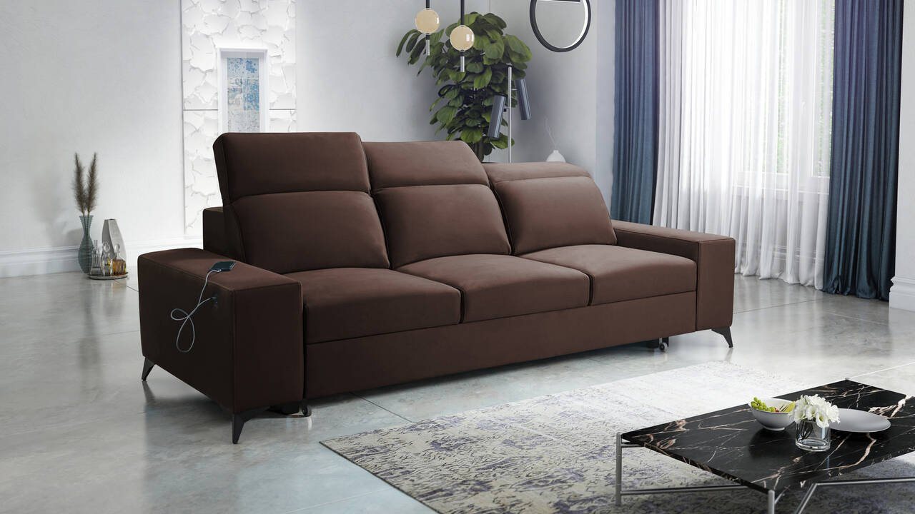 Best for Home Schlafsofa BRITTA für das Wohnzimmer, Gästezimmer, mit USB-Anschluss von Best for Home