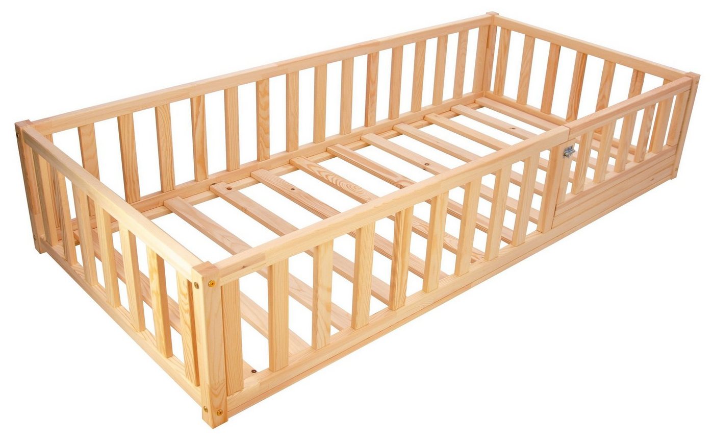 Best for Kids Kinderbett mit Rausfallschutz und Lattenrost, Montessori (96x206x41 146x206x41), mit oder ohne Matratze, TOP Preis-Leistungs-Verhältnis von Best for Kids