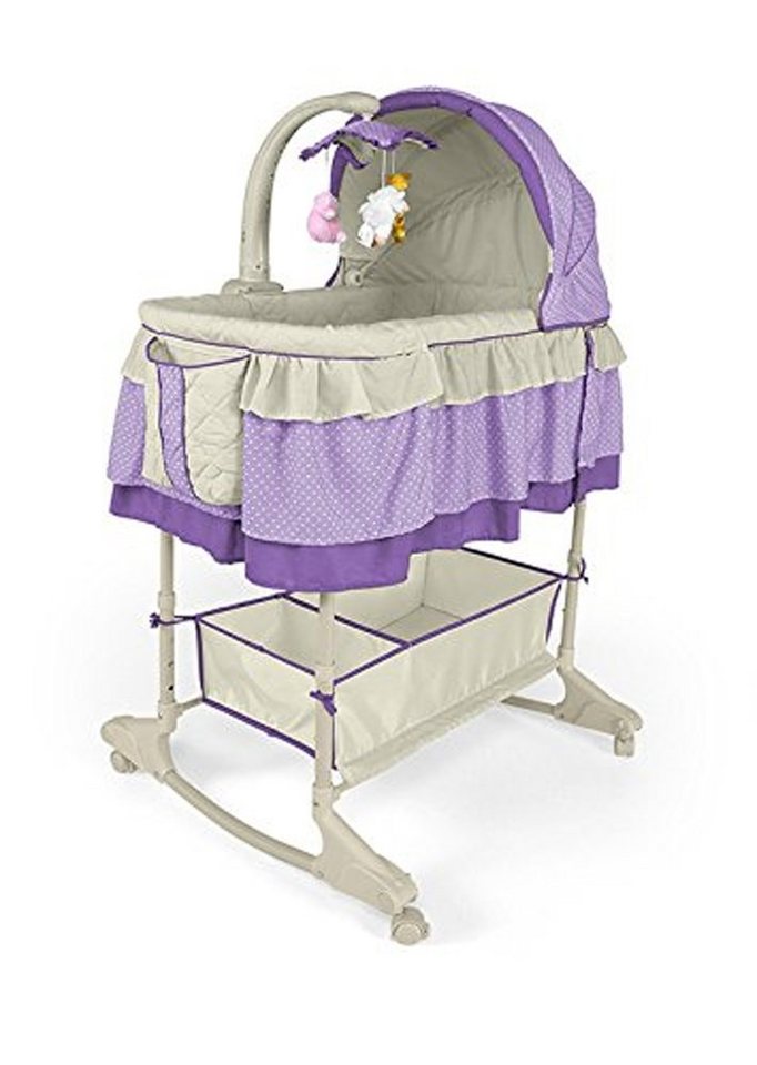 Best for Kids Stubenbett Stubenbett mit Metallrahmen & Matratze– Umbaubare Schaukelwiege von Best for Kids