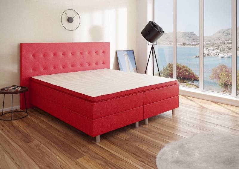 Best for You Boxspringbett NEO Bonellfederkern inkl. 7 cm Topper (90X200 100X200 120X200 140x200 160x200 180x200 200x200 cm), inkl. Lieferung bis in die Wohnung, TOP- Preis-Leistungs-Verhältnis von Best for You