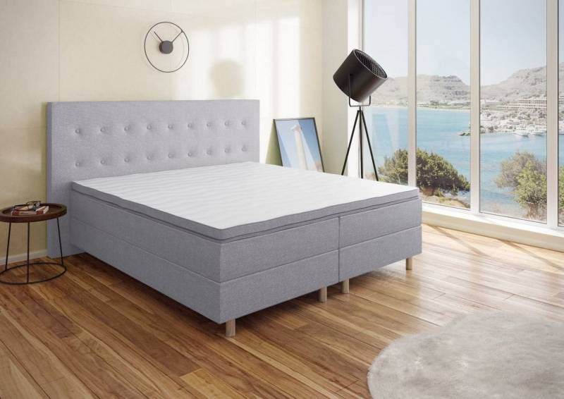 Best for You Boxspringbett Rio (90x200 100x200 120x200 140x200 160x200 180x200 200x200), Handwerksqualität, TOP Preis-Leistungs-Verhältnis von Best for You