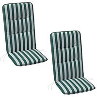 2 BEST Sitzkissen grün, weiß 50,0 x 120,0 cm von Best