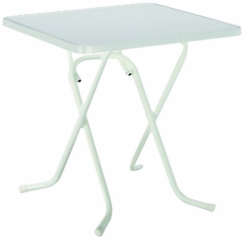 Best 26527000 Scherenklapptisch Primo eckig 67 x 67 cm, weiß von BEST