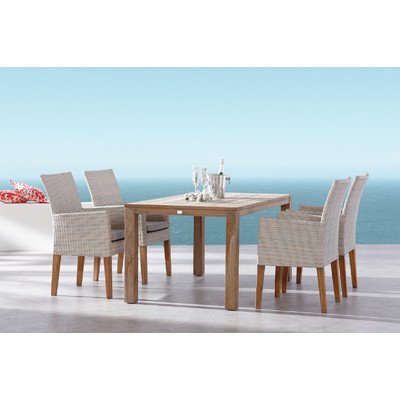Best 95150106 Tischgruppe 5-teilig Alicante und Moretti, 160 x 90 cm, Mehrfarbig von BEST
