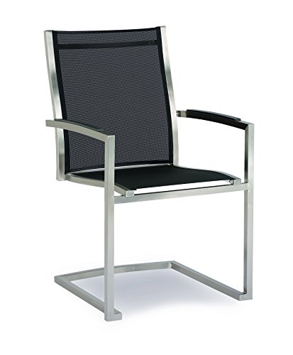 BEST Freischwing-Sessel Marbella, edelstahl/schwarz, 64 x 57 x 93 cm, 47881151 von BEST