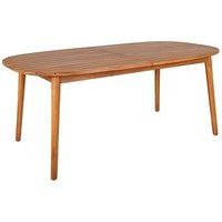 BEST Gartentisch Siena akazie  rechteckig abgerundet 180,0 - 240,0 x 100,0 x 75,0 cm von Best