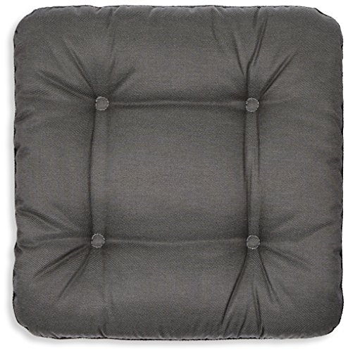 BEST Hockerauflage, 48 x 48 x 9 cm, schwarz von BEST