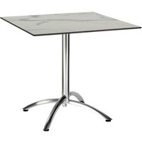 BEST Klapptisch »Firenze«, BxHxT: 80 x 73 x 80 cm, Tischplatte: HPL-Platte - silberfarben von Best