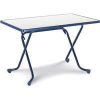 BEST Scherenklapptisch eckig 110x70cm blau von Best