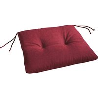 BEST Stuhlauflage »Stuhlauflage«, rot, Uni, BxL: 46 x 45 cm von Best