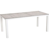 BEST Tisch »Houston«, BxHxT: 160 x 74,5 x 90 cm, Tischplatte: Keramik/Glas - weiss von Best