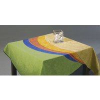 BEST Tischdecke, 130 x 130 cm, Gelb, Rund, Baumwolle von Best