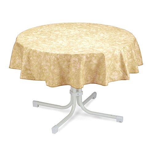 Best 09810693 Tischdecke rund 130 cm, beige von BEST