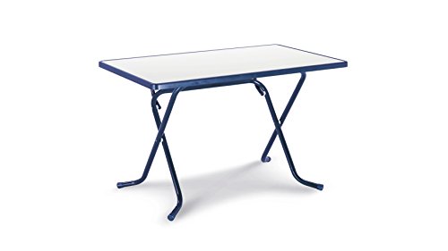 Best 26521120 Scherenklapptisch Primo eckig 110 x 70 cm, blau von BEST