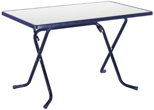 BEST 26521120 Scherenklapptisch Primo eckig 110 x 70 cm, blau von BEST