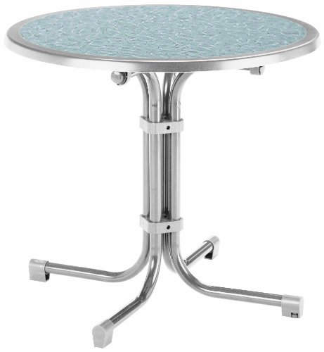 Best 26538088 Tisch Boulevard rund, Durchmesser 80 cm, Silber von BEST