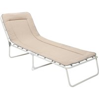 Best Gartenliege "Chiemsee", (Packung), 4-Fach verstellbar, klappbar, 3-Bein-Liege von Best