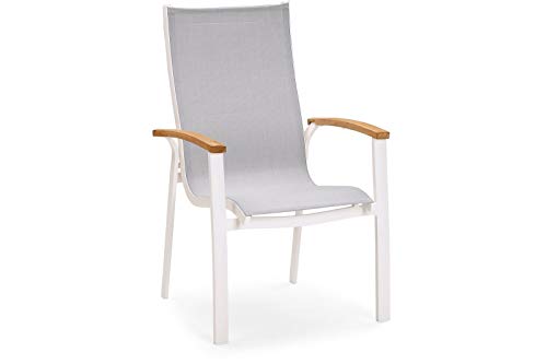 BEST Stapelsessel Cavalese Weiss/Teak von BEST