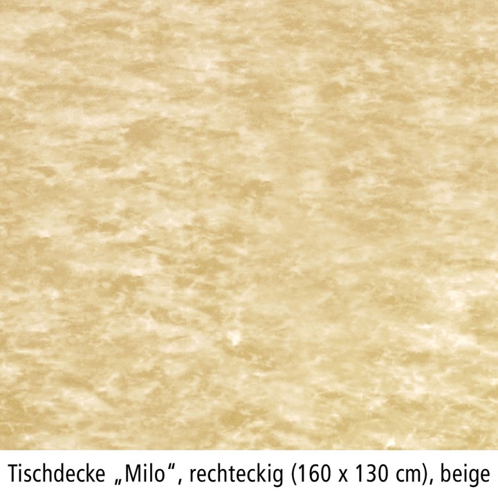 Tischdecke 'Milo', rechteckig, 160 x 130 cm, beige von Best